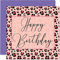 Glamouröse Geburtstagskarten für Frauen und Sie – rosa Leopardenmuster – Pretty Best Friend Happy Birthday Karte, 145 mm x 145 mm weibliche Damen-Grußkarten für Mama, Tochter, Oma, Tante, Cousin