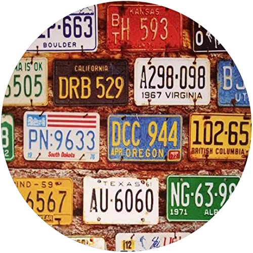 30,5 x 30,5 cm, Vintage-Stil, rundes Blechschild, Plaketten und Schilder, New York, großes Vintage-Blechschild, Autoschild, Bar, Nummernschild, geeignet für Zuhause und Küche, Bar, Café, Garage,