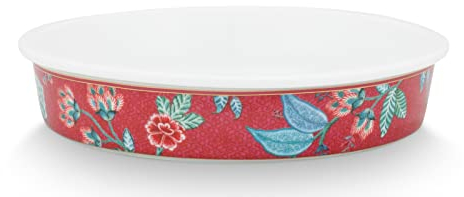 Pip Studio Flower Festival Backform rund Dark pink 25,5 cm