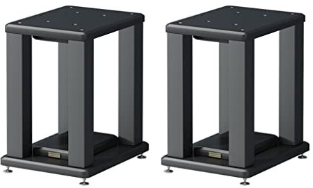 Coppia di supporti for diffusori da scaffale universali, sistema audio surround for home theater, supporti for monitor da studio, staffa audio for ammortizzatori ( Color : Black , Size : 22*28*30cm )