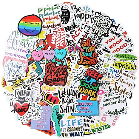 Motiviere Aufkleber 200 Stück Motivationssticker Inspirierende Aufkleber Für Fotoalbum Inspirierend Zitate Sticker Set Positive Laptop-aufkleber Für Scrapbooking Für Teenager Studenten Erwachsene