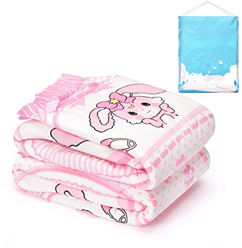 LittleForBig Erwachsenen Gedruckten Windeln 2 Stück - Baby Usagi (Medium 71-96 cm)