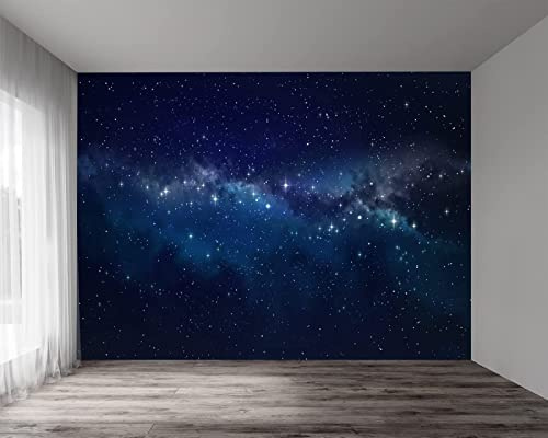 Fototapete 3D Tapete Sternenhimmel Universum Sterne Fototapete 3D Effekt Wandtapete Vliestapete Wandbilder XXL Wanddeko Tapeten