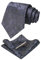 JEMYGINS dunkelgrau 2 krawatte Paisley Seide Herren Krawatten und Einstecktuch mit krawattenklammer Sets