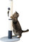 Kerbl Pet Columna rascador Opal Pro Gris/Negro, 40 x 40 x 80 cm