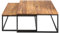 riess-ambiente.de 2er Set Couchtisch Elements 65cm Sheesham Stone Finish Eisengestell