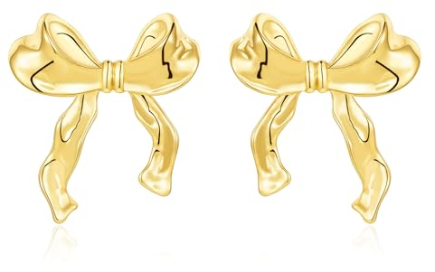 Rajputana Trendige Bogen-Ohrringe für Frauen und Mädchen, Band-Ohrstecker, Quasten-Ohrringe für Hochzeit, Statement-Schmuck, Kupfer, Kein Edelstein