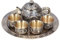 Marocain Service Théière Vintage Magnifique Métal De Luxe en Relief Motif Marocain Service à Thé avec Tasses Plaque pour Décoration de Table