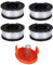 Strimmer Spool & Line Compatible with Black and Decker Trimmer Line,30ft 1.65 mm Autofeed Strimmers Replacement Spools for Reflex Strimmer AF-100 GLC3630L20-GB STC1820PC-GB BESTA530-GB (4PCS)
