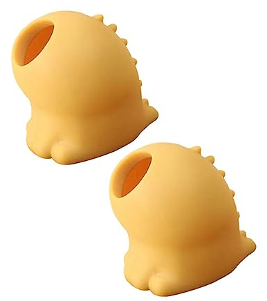 MAGICLULU 2pcs Adorable Yolk Separator Silicone Egg Filter for Eggs Shell Separator