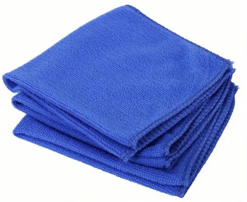 Microfibre Cloth (10 pc), Multifunctional Reusable Cleaning Cloths, Lint Free Streak Free Washable Cloth Duster for House, Kitchen, Car, Motorbike, Windows 30 x 30 cm