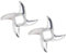 12# Meat Grinder Blade Stainless Steel, 2 Pack Metal Meat Grinder Knife Cutter Replacement Meat Grinder Discs Blades for Electric or Manual