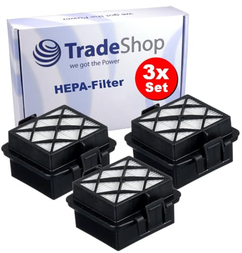 3x Trade-Shop HEPA-Filter/Hygienefilter/Abluftfilter kompatibel mit Kärcher VC 5, VC 5 Premium Akku-Handstaubsauger ersetzt 2.863-240.0