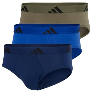 adidas Herren Brief (3 Pack) - Active Flex Cotton - Slip - Bequeme Unterwäsche
