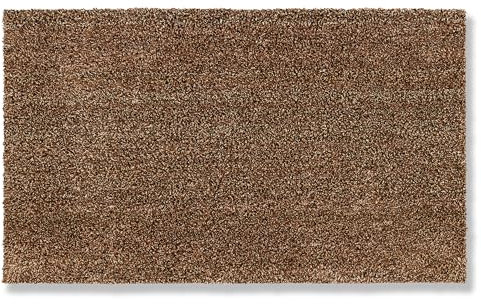 Fussmatte innen rutschfest - nachhaltige Schmutzfangmatte waschbar 30°C - Türmatte PVC-FREI - Fußabtreter pflegeleicht - Fußmatte 60x100 cm braun
