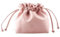 Trousse a Maquillage, PU Pochette Maquillage, Conceptionde Cordon Makeup Bag, Trousse de Maquillage Femme Rose