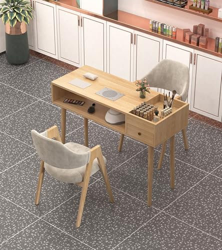 Table Prothésiste Ongulaire - Table Manucure avec Aspirateur Onglerie Professionnel avec Rangement Multifonctionnel for Salons De Manucure Et Usage Domestique (sans Chaises)
