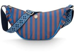 Pip Studio Freya Half Moon Cross Body Bag Stripe Blue 34x10x16cm