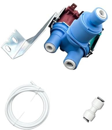 Valvola di ingresso dell'acqua del frigorifero, ricambio del gruppo elettrovalvola compatibile con frigoriferi Whirlpool, Kenmore, KitchenAid (W10179146)