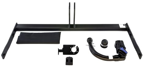 RIDIGO Anhängerkupplung abnehmbar für Volkswagen Golf 7 VII AU Sportsvan 06/2014-2017 mit universalem E-Satz 7-polig