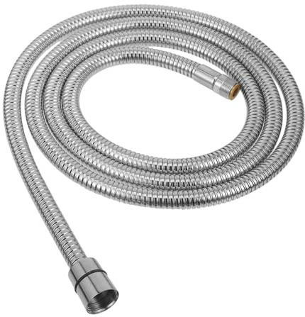 Edelstahl Wasserhahn Schlauch 2m Flexibel, Rostfrei, Silber