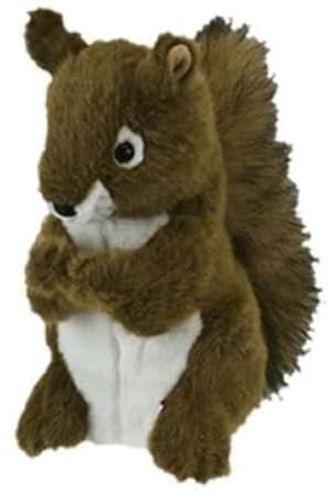 Daphne's Headcovers Unisex – Erwachsene Squirrel Schlägerhauben, Braun/Weiß, 460cc