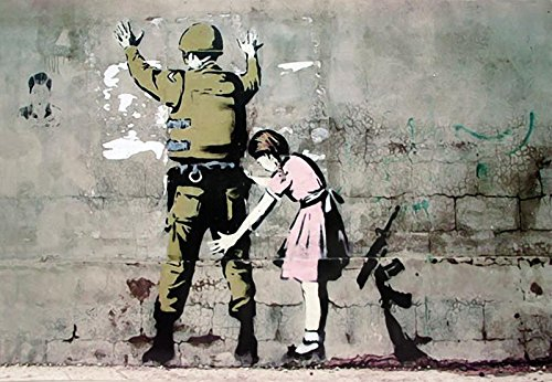 Banksy Poster Soldat und Mädchen (59cm x 42cm)