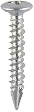 TIMco 106Z BZP Countersunk PVC Window Screw 4.3 x 40 - Zinc (Box of 1000)