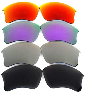GALAXYLENSE verres de rechange pour Oakley Flak Jacket XLJ noir & gris & Purple & rouge Couleur Polarisé 4 Paires,GRATUIT S&H - noir & gris & Purple & rouge