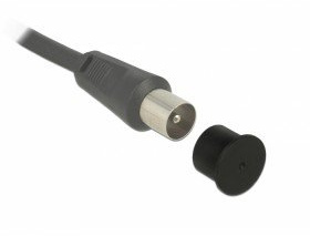DeLOCK 60165 Schwarz 10 Stück (e) Sicherungsdeckel für Steckdosen (F Klinke, Schwarz, Typ F, Polyethylen (PE), 11,5 mm, 14 mm