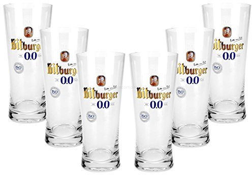 Bitburger Alkoholfrei Bierglas Biergläser Glas Gläser Set - 6x Gläser 0,3l geeicht