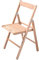 HOUSE COLLECTION Sedia Pieghevole in Legno Colore X1, Naturale (1 unità), Regular