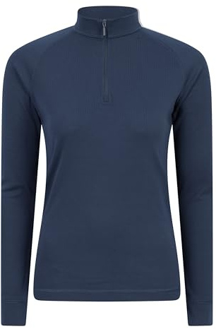 Mountain Warehouse Talus Womens Thermal Baselayer Top | Lightweight & Comfortable Long Sleeve Thermal T-shirt, Warm & Moisture Wicking & Quick Dry Skins for Active Wear & Winter