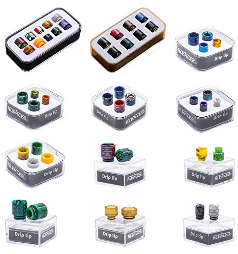 Drip Tip BOX 510 & 810 DripTips Mundstück Verdampfer Coils Vape E-Zigaretten (Box 08)