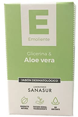Sanasur Aloe Vera Glycerinseife, 100 g, 1er Pack (1 x 400 g)