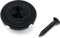 Vintage Forge Black Tall Round Slotted String Retainer Guide Tree for Fender Precision Jazz Style Bass Guitars and Others with Screw BSR10-BLK