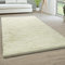 Paco Home Hochflor Teppich Wohnzimmer rutschfest Fellteppich Shaggy Flauschig Weich Modern Kunstfell Fell Imitat Einfarbig, Grösse:60x100 cm, Farbe:Weiß