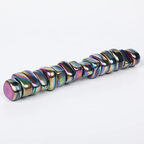 15Pcs/Set Magnets Rainbow Magnetic Stones, Hematite Polished Irregular Magnet, Refrigerator Office Magnets,Magnetic Toys for Kids,Magnetic Chess Game Stones, Magnetic Chess Set Battle Chess Board