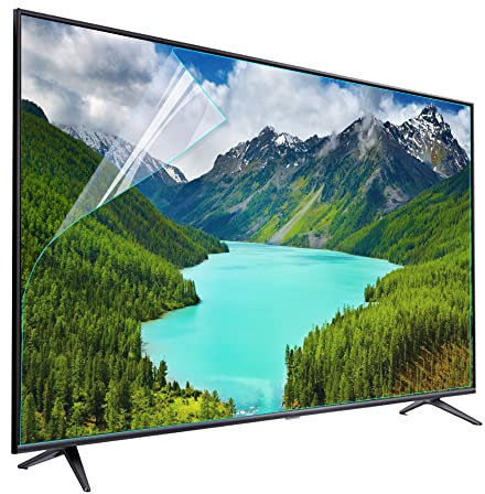 Pellicola proteggi schermo TV per 50 55 pollici, Antiriflesso opaco, Anti luce blu Pellicola protettiva anti-UV allevia l'affaticamento degli occhi / 55in 1211x682mm