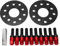 KIMISS 5 X 100 & 5 X 112 Spurverbreiterungen, 2 Stück, 8 Mm Hubzentrische, Geschmiedete Distanzscheiben, Nabenbohrung 57,1 Mm, mit Kugelsitzbolzen, für A3 A4 A5 A8 1997-2008 T