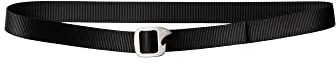KAVU Botttlepop Belt 1 Inch Nylon Adjustable Waist With Bottle Opener Buckle - Made in America, Black, Large