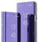 IMIRST Flip Case for Apple iPhone 14 Pro - Mirror Design Clear View Flip Bookstyle Luxury Protecter Shell With Kickstand Phone Case Cover for Apple iPhone 14 Pro. Flip Mirror: Purple