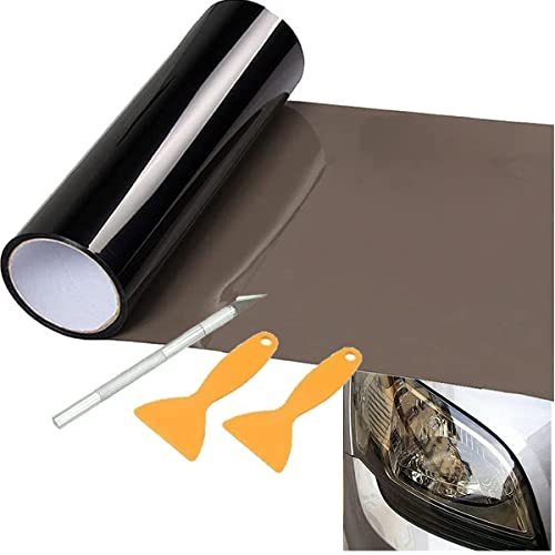 CiCixixi Scheinwerfer Folie, 30 X 300Cm PVC Folie Hitzebeständig Für Lampen, Selbstklebend Scheinwerfer Tönungsfolie, Scheinwerferfolie, Tönungsfolie Scheinwerfer, Rückleuchten Folie