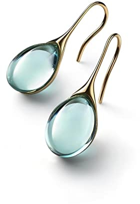 Bysonglezai Ohrringe Damen Ohrstecker Schmuck Mädchen Geschenke Earrings Vintage Tropfenform Naturstein Haken Baumeln Frauen Ohrringe Für Feine Weibliche Ohrring Party Schmuck Geschenk Ohrstecker