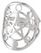 Amaxer Pentagramm Pentagramm Ring für Frauen Edelstahl Wicca Stern Halbmond Phase Offener Verstellbarer Fingerring Schmuck Geschenke für Mädchen Freunde (Silber)