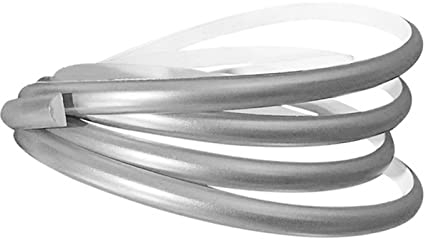 Flexible Wall Trim, Paintable Wall Trim, Self Adhesive Caulk Strip, Caulk and Trim Strips, Flexible Molding Trim Peel, Tile Edge Mouldings for Baseboard, Home Decor (3m Grey)