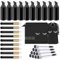 TCJJ 40 Pcs Lash Shampoo Bottle Brushes Set,Include Lash Shampoo Brushes,Lash Brushes Tubes,Eyelash Shampoo Foam Dispenser Bottle,Eyelash Aftercare Bag,for Eyelash Extension Clients,Women,Girls