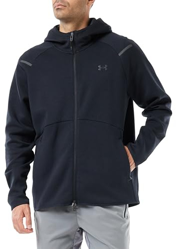 Under Armour UA Unstoppable FLC FZSweatshirtHerren, Black/Black, XL