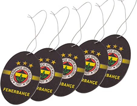 Gök-Türk Auto-Lufterfrischer Fenerbahce 5 STÜCK - Anhänger für langanhaltenden Duft im Auto oder zu Hause