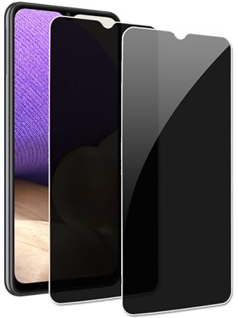 【2 pièces】Verre Trempé Protection Écran Anti-Espion pour Samsung Galaxy A32 5G,Film de Protection en Verre Trempé, Anti-Espion,Dureté 9H